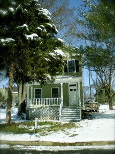 Our new house in the March Snow